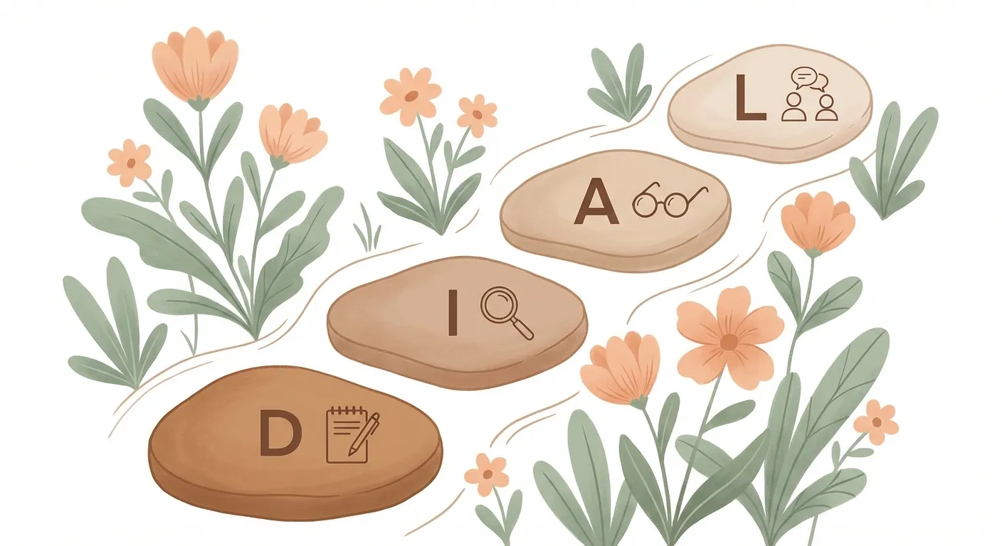 The DIAL method: Document, Identify, Adjust, Let them in