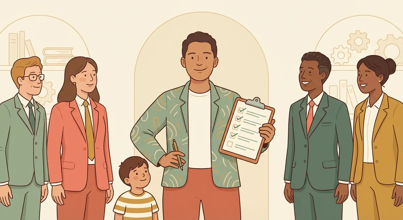 Infographic showing the CLEAR acronym: Check the body, Look at the whole child, Ensure independence, Audit credentials, Record what you see