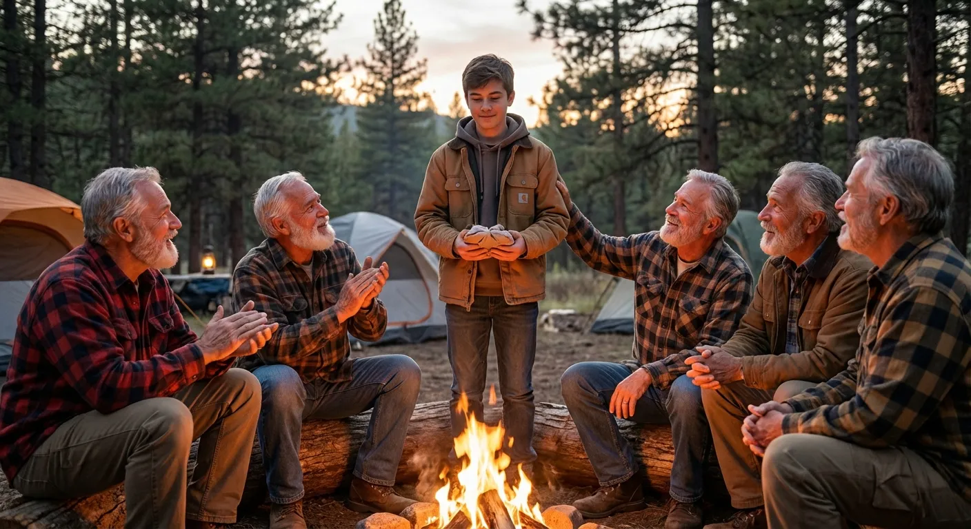 Three doorway arches showing the progression: Letting Go, Proving Ground, Welcome Home