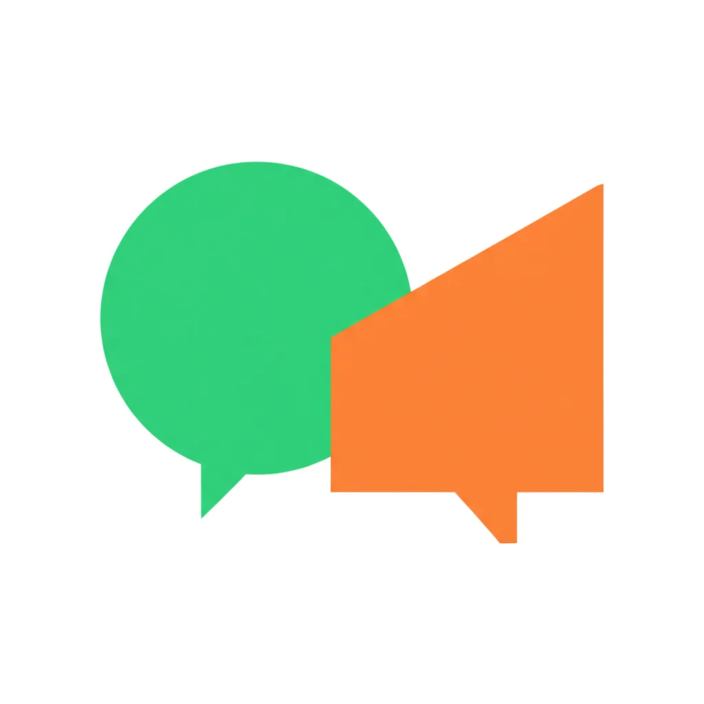 Two mismatched speech bubbles representing communication mismatch between parent and child